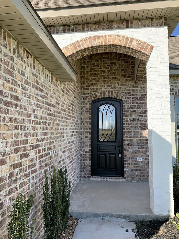 Bricks at home entrance