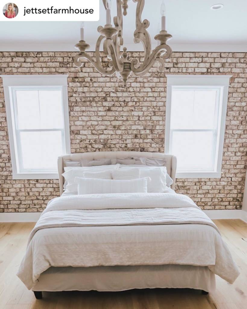 Brick Accent Wall from JettSetFarmHouse